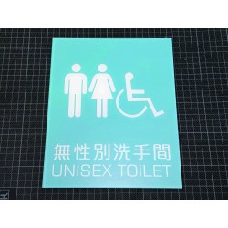 無性別洗手間牌